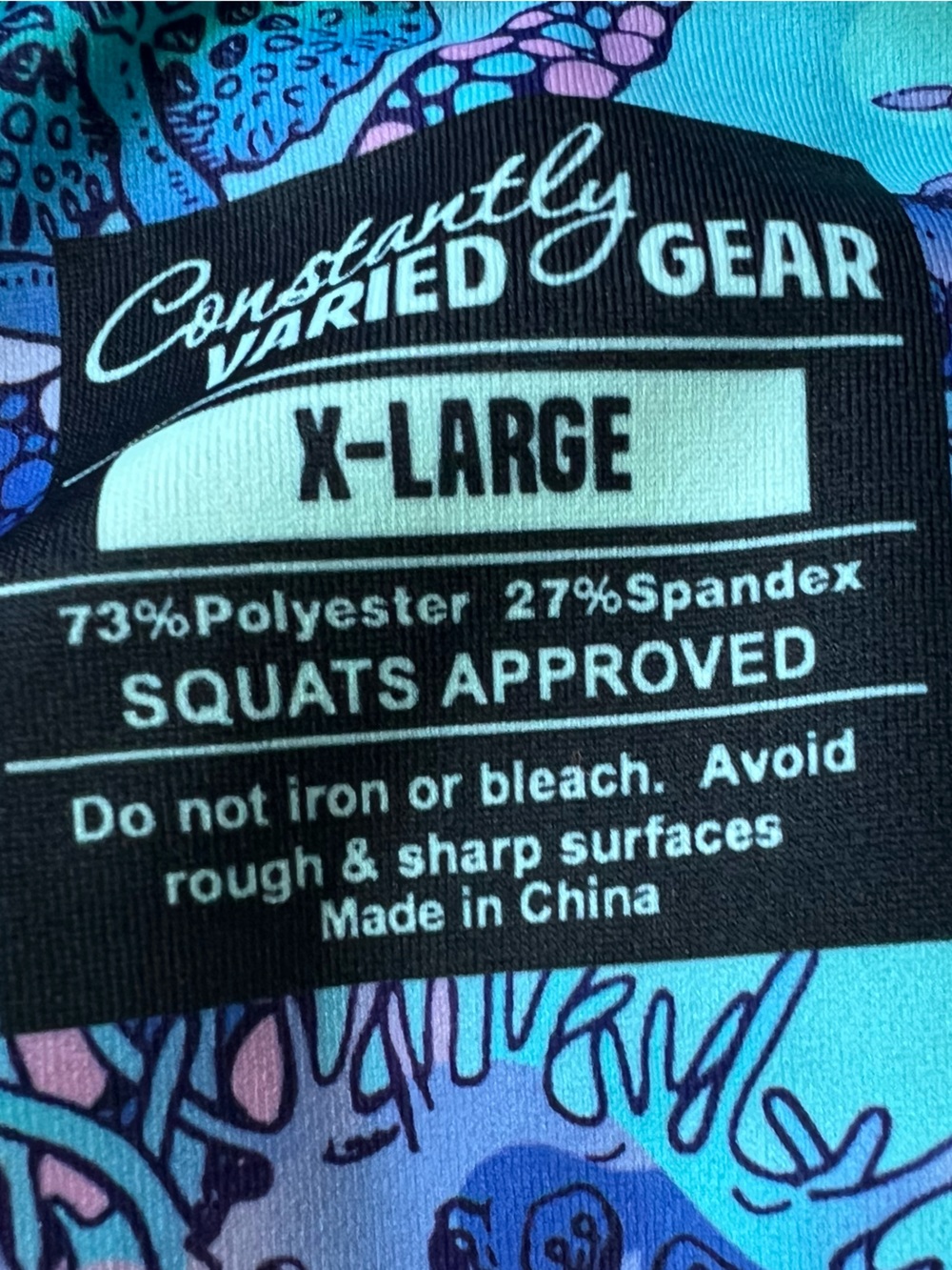 CVG Constantly Varied Gear Seas The Day Leggings Pockets Squat Proof XL - Picture 8 of 8